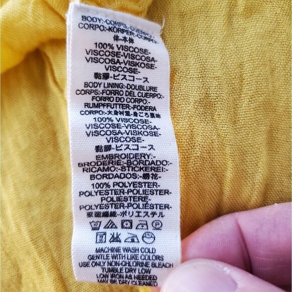 Free People Love to Love You Embroidered Button-Up Midi Dress size XS - Picture 13 of 13